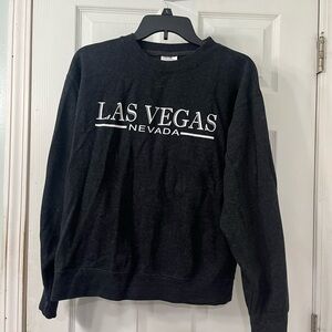 Las Vegas Nevada Black Crewneck Sweater